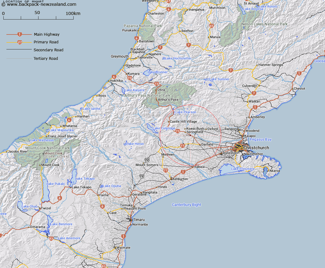 Annat Map New Zealand