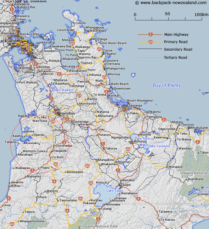 Omarama Map New Zealand