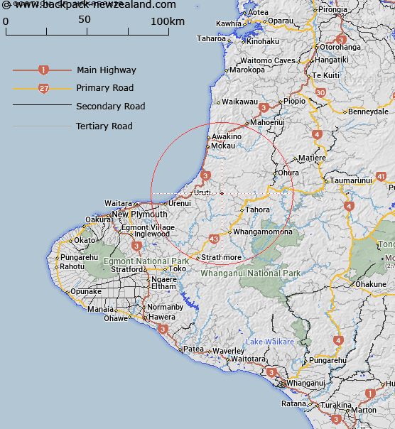 Makarakia Map New Zealand