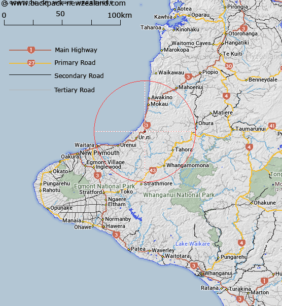 Mount Messenger Map New Zealand