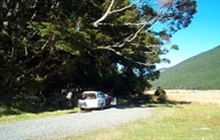 Walker Creek Campsite . Fiordland National Park and Milford Road/Milford Sound area