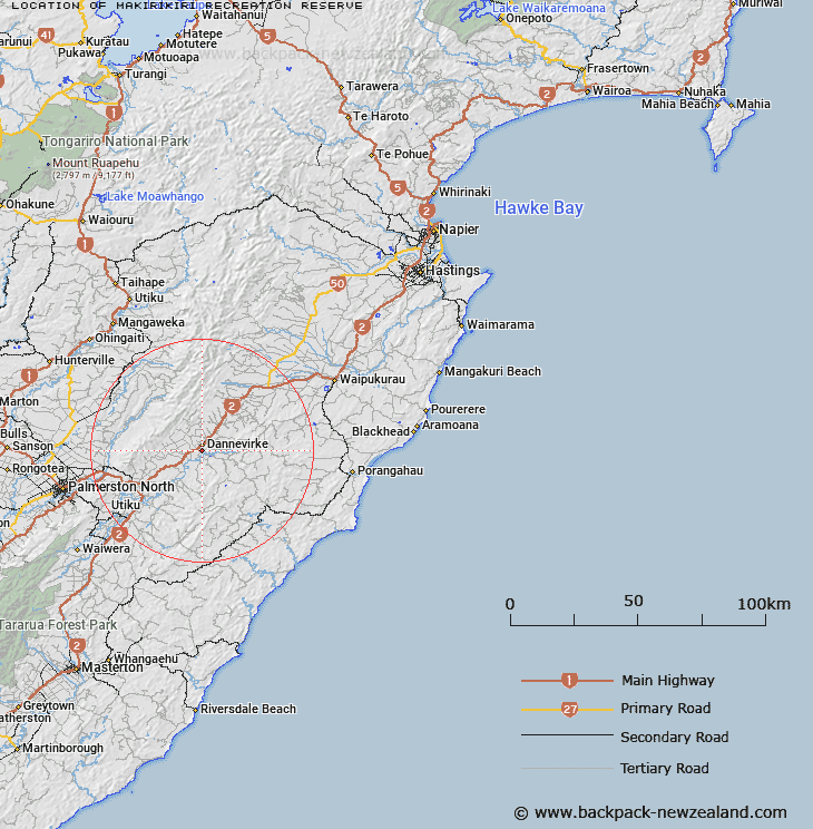 Makirikiri Recreation Reserve Map New Zealand