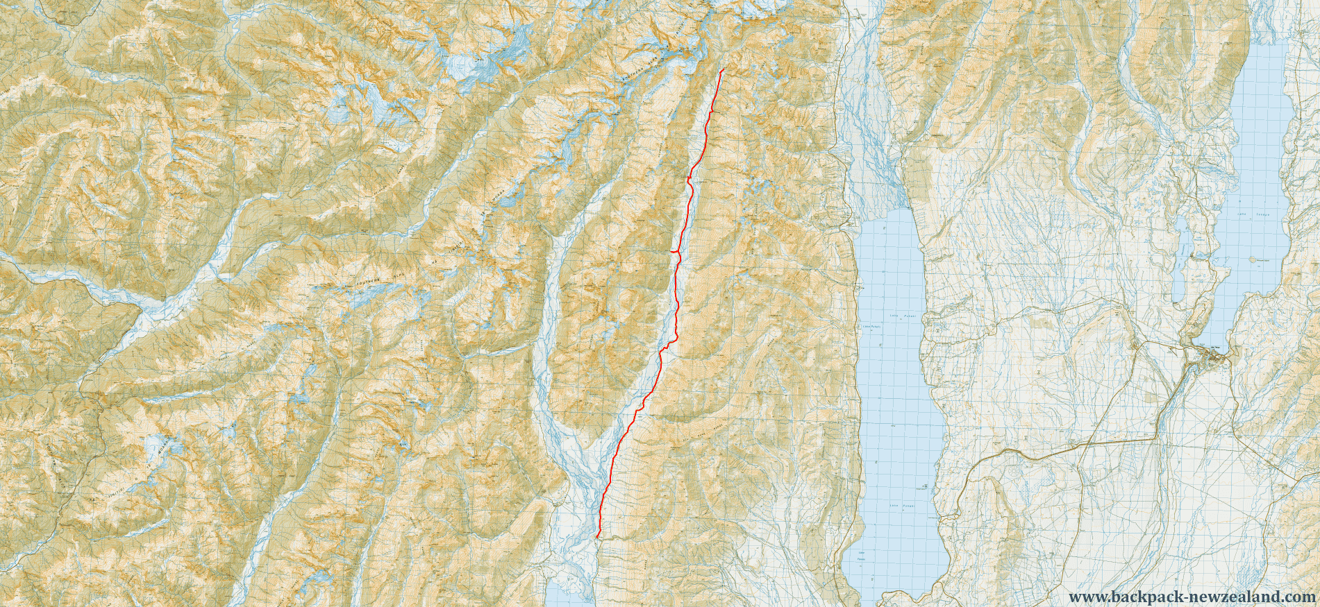 Dobson Valley Route Map - New Zealand Tracks