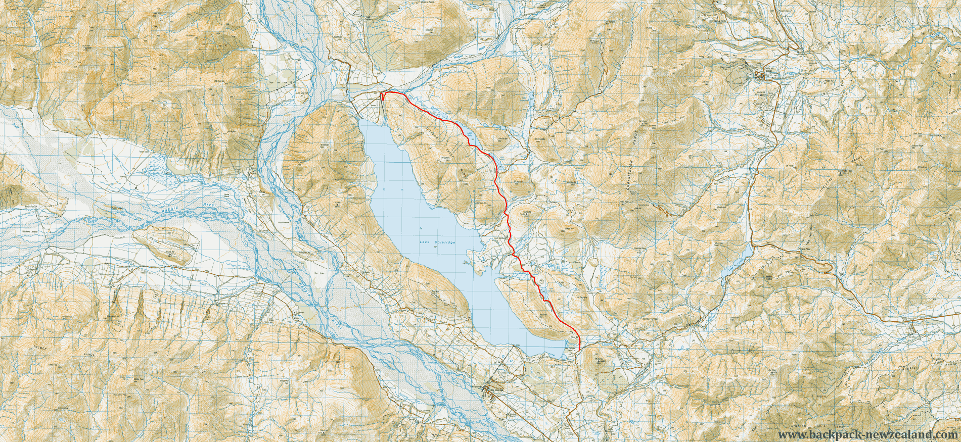 Harper Road Map - New Zealand Tracks