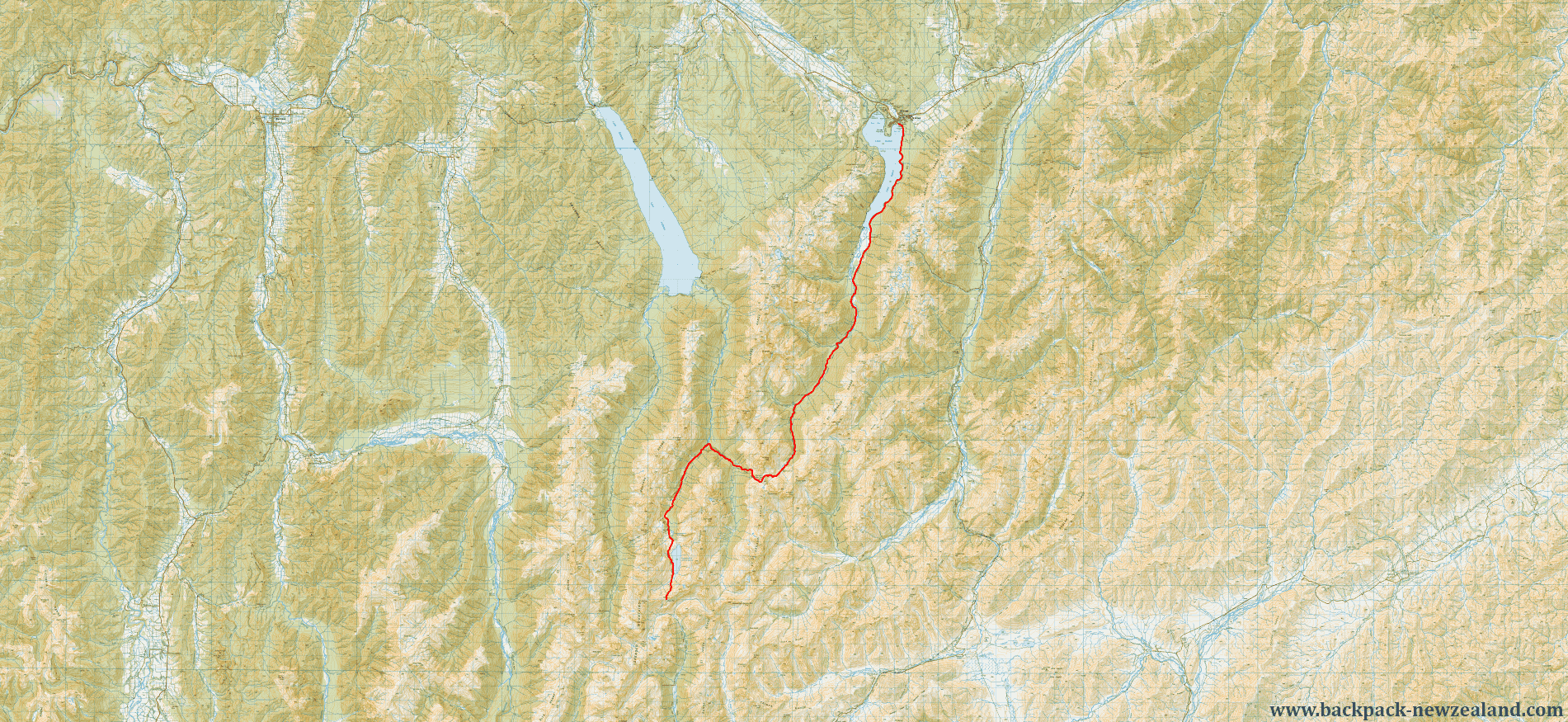 Nelson Lakes National Park Map - New Zealand Tracks