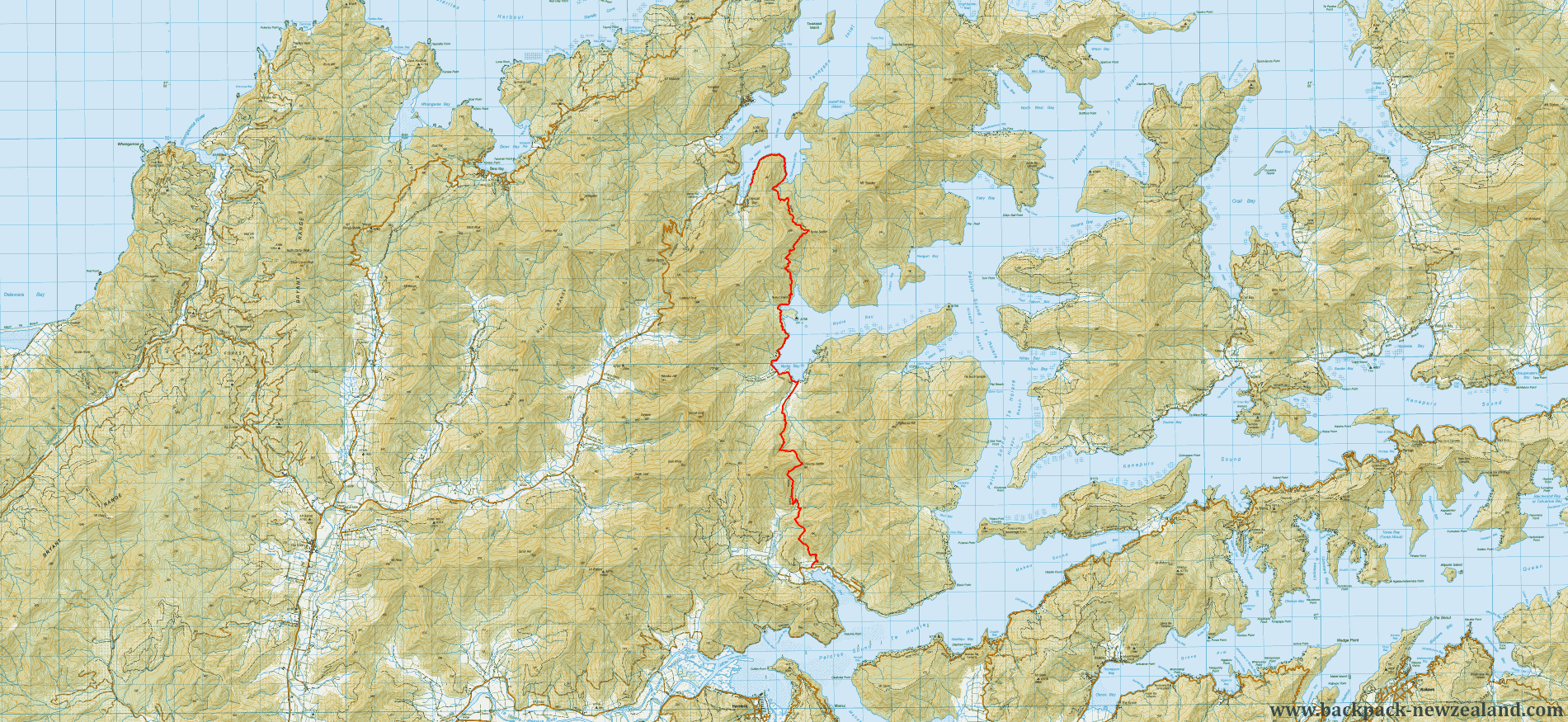 Nydia Track Map - New Zealand Tracks