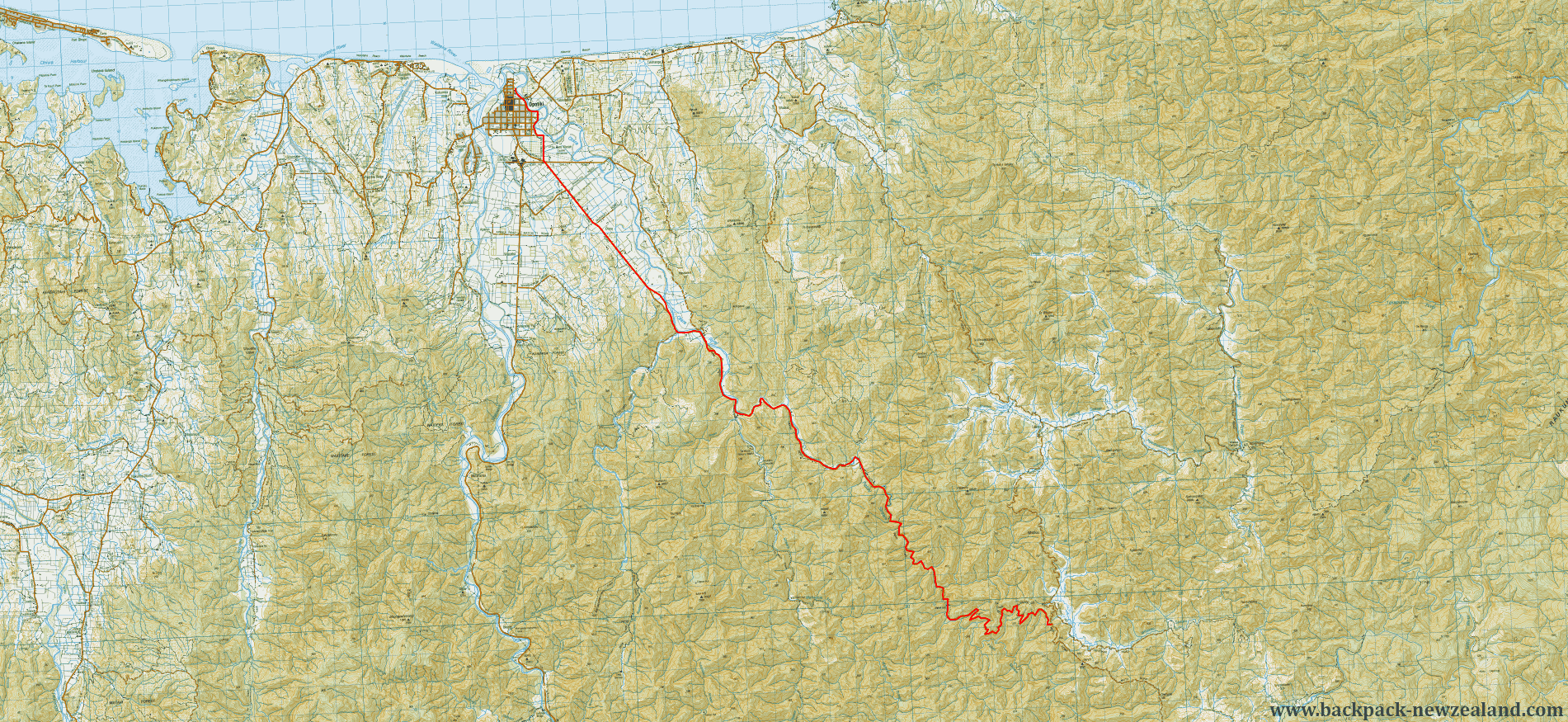 Pakihi Track Map - New Zealand Tracks