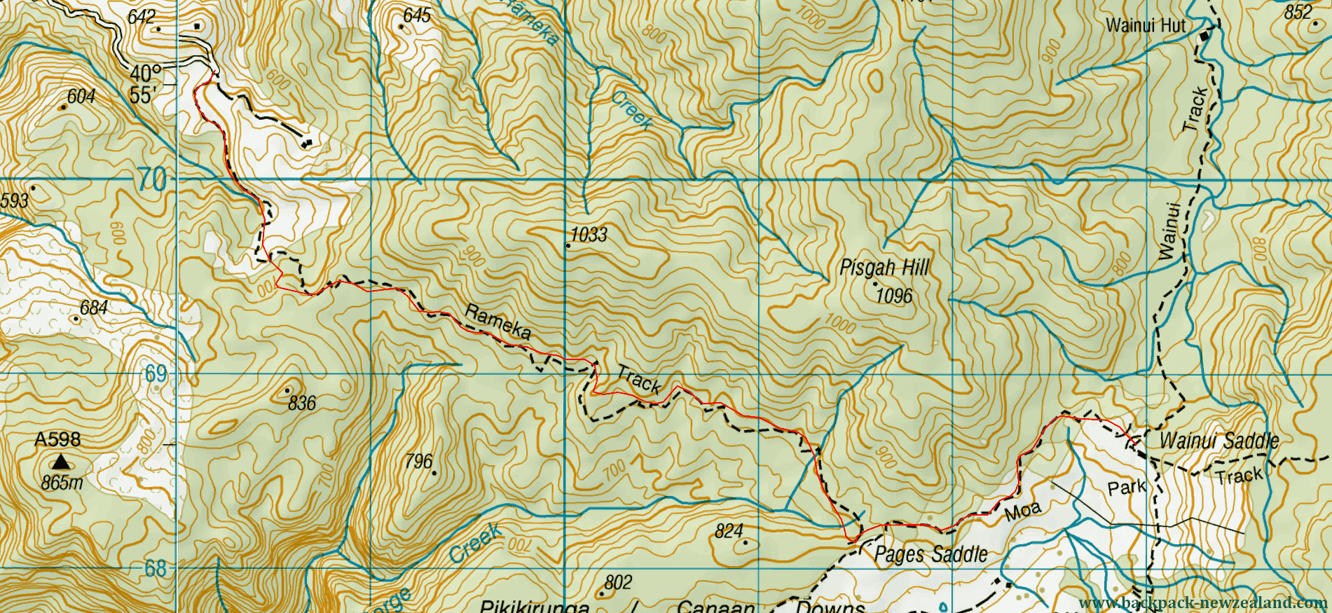 Rameka Track Map - New Zealand Tracks