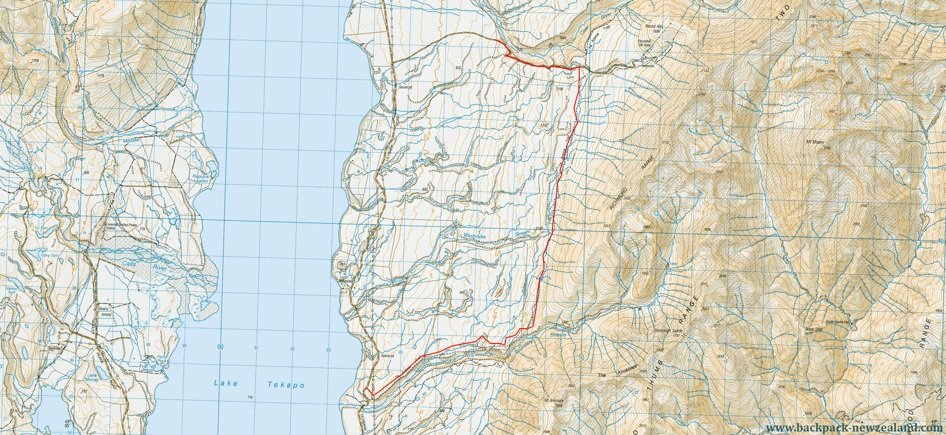 Richmond Trail Tat Map - New Zealand Tracks