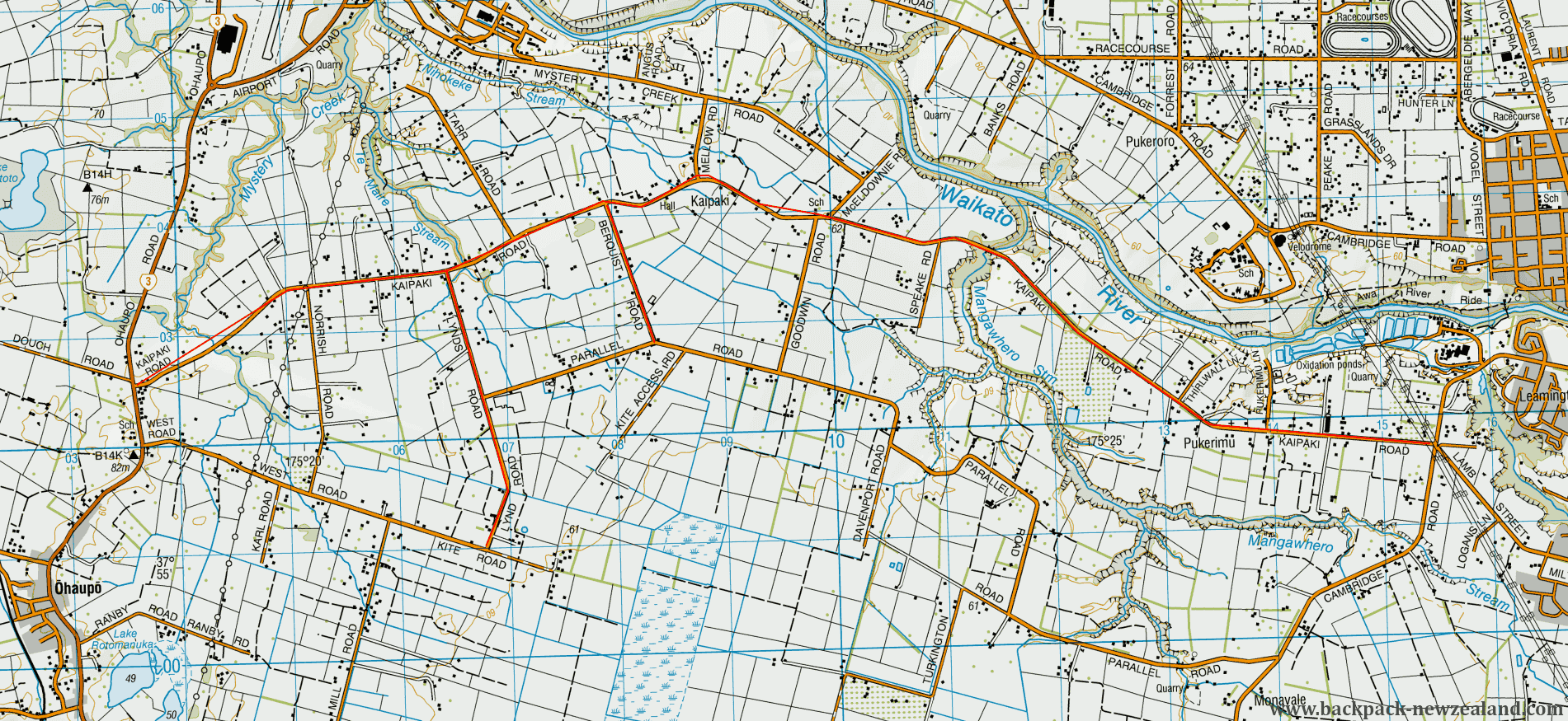 WA04 Map - New Zealand Tracks